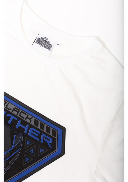 Marvel Black Panther Giyimod Erkek Tshirt 1133498-EKRU fiyatları