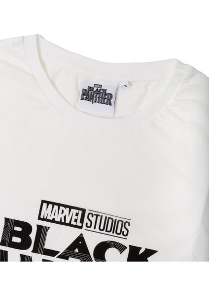 Marvel Black Panther Giyimod Erkek Tshirt 1230458-EKRU