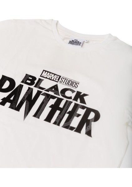 Marvel Black Panther Giyimod Erkek Tshirt 1230458-EKRU