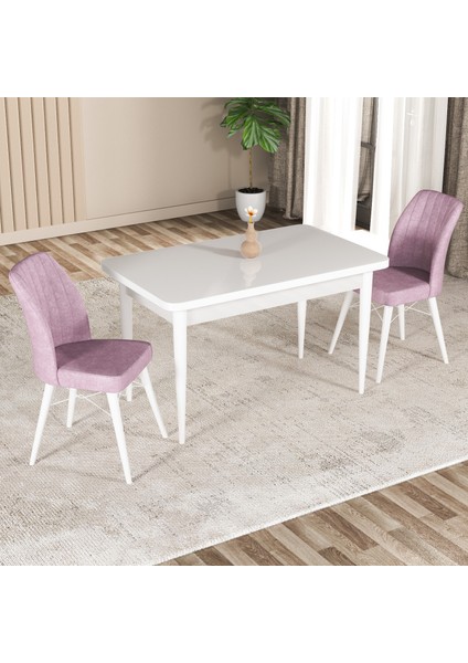 Hestia Serisi Mdf Mutfak-Salon Masa Sandalye Takımı (2 Sandalyeli) Beyaz fiyatları