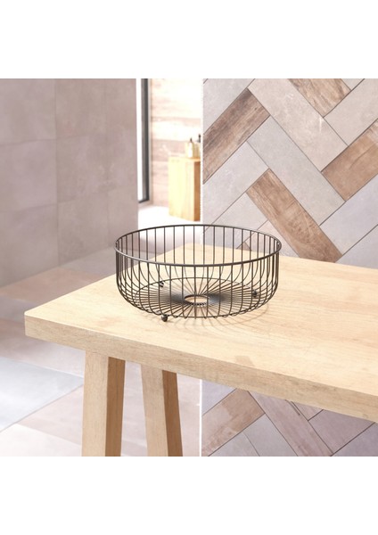 Teknotel Metal Organizer Sepet Meyve Sepeti Mat Siyah Mg528 fiyatları