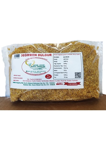 OVACIK DOĞAL EV BULGURU(1KG)