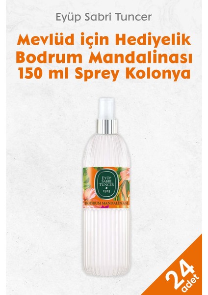 Bodrum Mandalinası Kolonyası 150 ml x 24 Adet