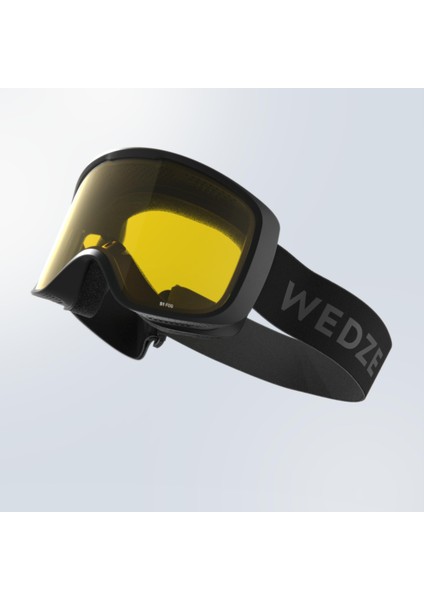 Wedze Yetişkin Kayak Snowboard Maskesi - Kötü Havalar - Siyah - G100 S1