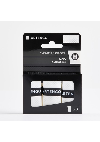 Artengo Tenis Overgrip - Beyaz - 3 Adet - Tacky
