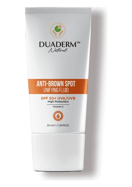 Leke Karşıtı Yüksek Koruma Anti-Brown Yüz Güneş Kremi Spf 50+ (Vitamin C + Uva Uvb) 50ML