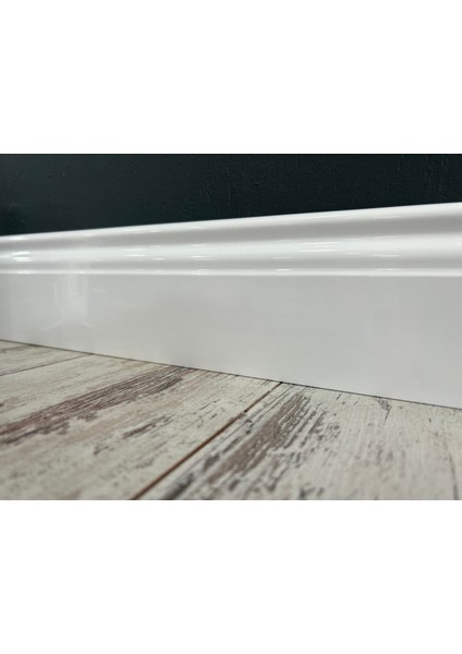 By Istanbul High Gloss Beyaz 10CM Pvc Süpürgelik Yalı Serisi B10 HG10 modelleri
