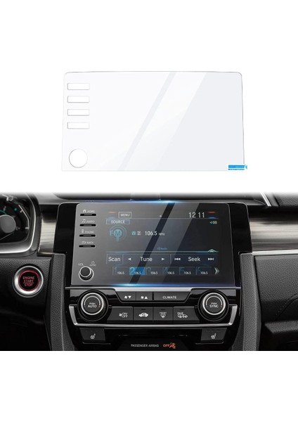 Honda Civic Makyajlı Kasa Fc5 Navigasyon Ekran Koruyucu 9h Nano Şeffaf fiyatları