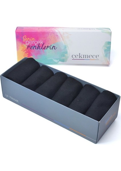12'Li Paket Ekonomik Erkek Patik Çorap Siyah