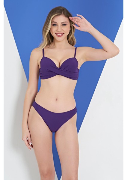 2309-1 Dönmeli Straplez Ince Belli Bikini