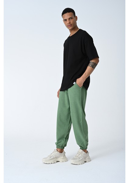 Basic Erkek Bisiklet Yaka Oversize Kalıp Kısa Kollu T-Shirt modelleri