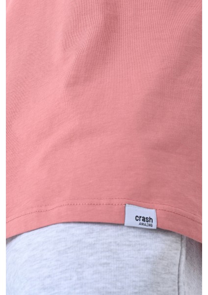 Basic Erkek Bisiklet Yaka Oversize Kalıp Kısa Kollu T-Shirt fırsatları
