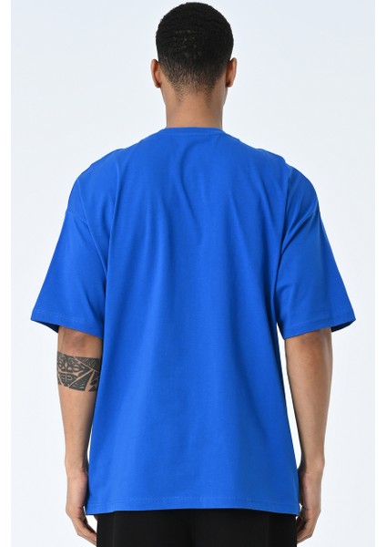 Basic Erkek Bisiklet Yaka Oversize Kalıp Kısa Kollu T-Shirt fiyatları