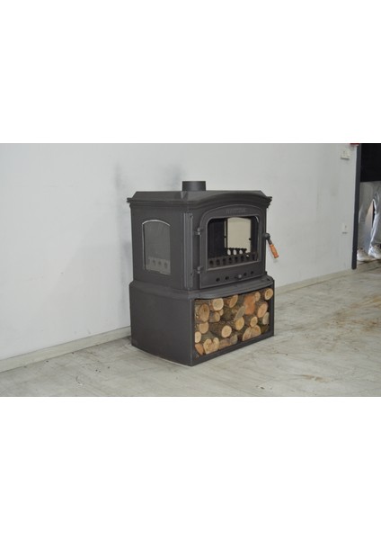 Flamestove FS-032 Altara 3 Camlı Odun Hazneli Pik Döküm Şömine Soba