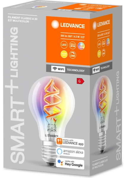 Smart+ Filament Classic Rgbw 30 4.5 W/2700 K E27 LED Ampul