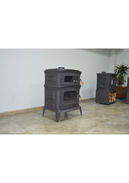 Flame Stove Flamestove  FS-33YK  Kuzineli Yan Kapaklı Komple Pik Döküm Soba