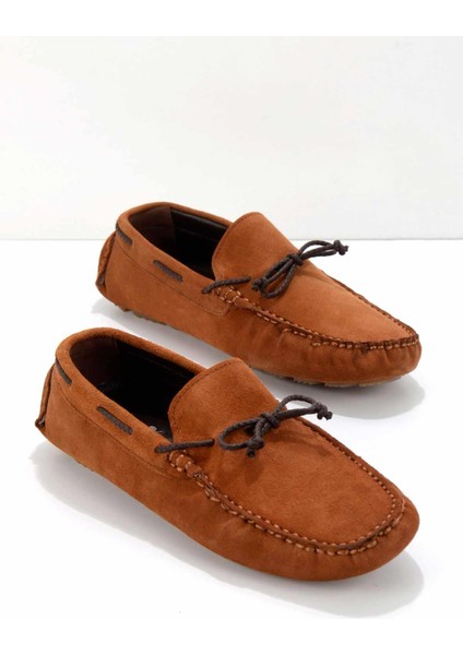 Taba Süet Leather Erkek Loafer Ayakkabı E01549913402