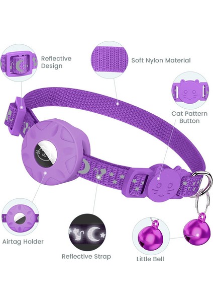 Airtag Silikon Kasası Için Yansıtıcı Evcil Hayvan Yakalı Gps Izleyici Koruyucu Kapak (Yurt Dışından) modelleri