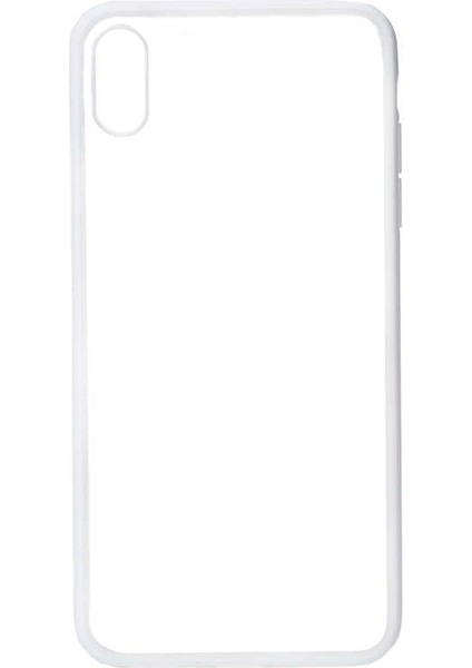 Apple iPhone Xs Max 6.5 Kenar Kısımları Renkli Silikon Kılıf Endi Kapak