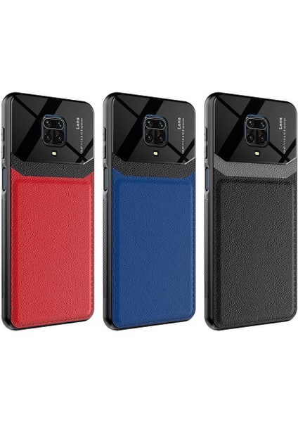Xiaomi Redmi Note 9s Deri Görünümlü Ultra Koruyucu Kılıf Emiks Kapak