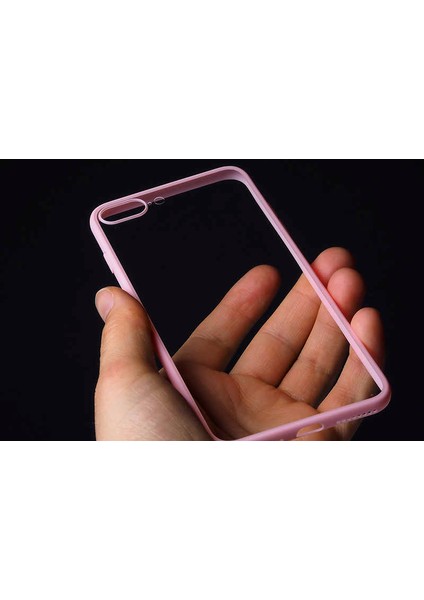 Apple iPhone 7 Plus Kenar Kısımları Renkli Silikon Kılıf Endi Kapak