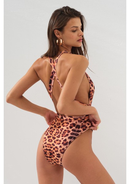 Belden Bağlamalı Derin Dekolteli Mayokini Catwoman 231601 modelleri