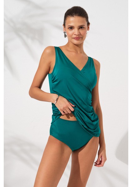 Mara Kruvaze Formlu Tankini Yeşil 231501 fiyatları