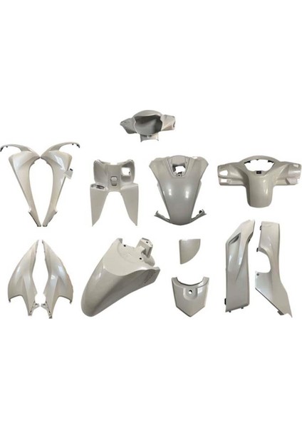 Honda Dio 110 2021-2023 Beyaz Komple Grenaj Kaporta Seti Cs DP2