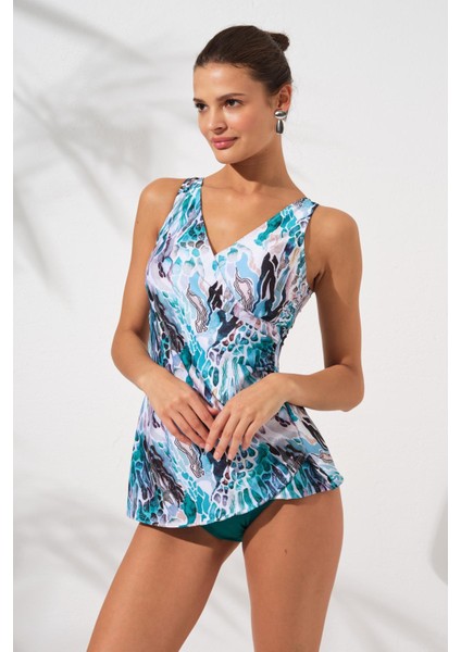 Mara Kruvaze Formlu Tankini Coral 231501-D fırsatları
