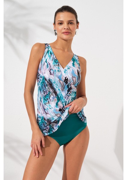 Mara Kruvaze Formlu Tankini Coral 231501-D fiyatları