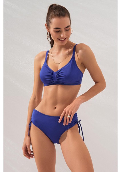 Curly Soft Pedli Toparlayıcı Bikini Saks 231248
