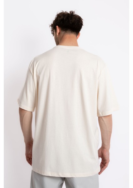 Erkek/ Baskılı Oversize O-Yaka T-Shirt Suelto - Ham Pamuk fırsatları