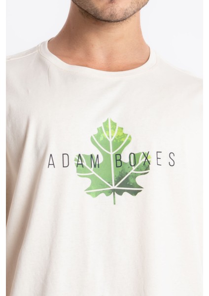 Erkek/ Baskılı Oversize O-Yaka T-Shirt Suelto - Ham Pamuk indirimleri