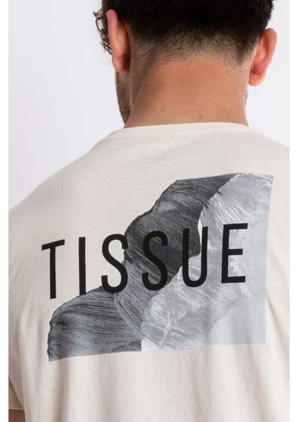 Erkek/ Baskılı O-Yaka T-Shirt Tissue - Ham Pamuk (Siyah-Beyaz Baskı) indirimleri