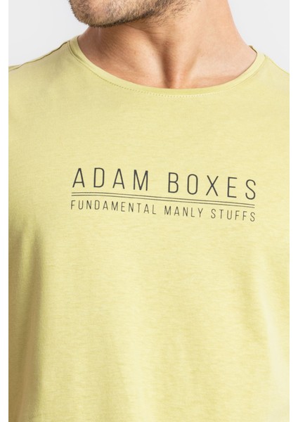 Erkek/ Baskılı O-Yaka T-Shirt Girasol - Açık Haki fırsatları