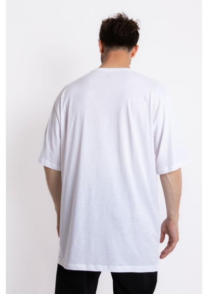 Erkek/ Baskılı Oversize O-Yaka T-Shirt Suelto - Beyaz fırsatları