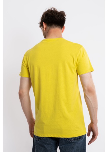 Erkek/ Baskılı O-Yaka T-Shirt Anillo - Zeytin Yeşili fırsatları