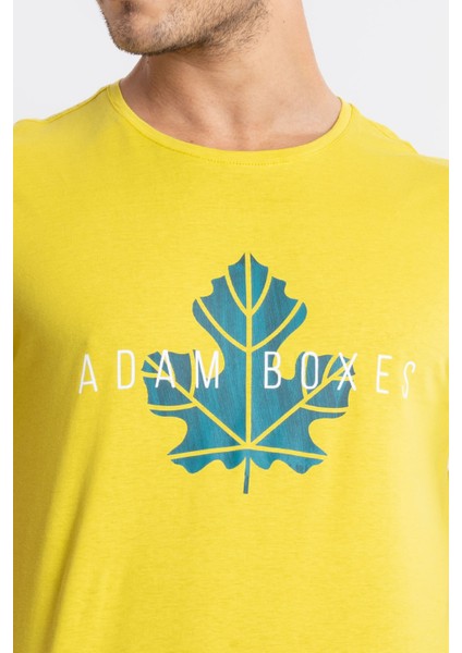 Erkek/ Baskılı O-Yaka T-Shirt Anillo - Zeytin Yeşili indirimleri