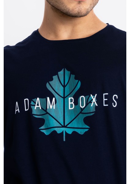 Erkek/ Baskılı O-Yaka T-Shirt Anillo - Lacivert indirimleri