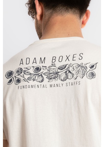 Erkek/ Baskılı O-Yaka T-Shirt Bandos - Ham Pamuk indirimleri