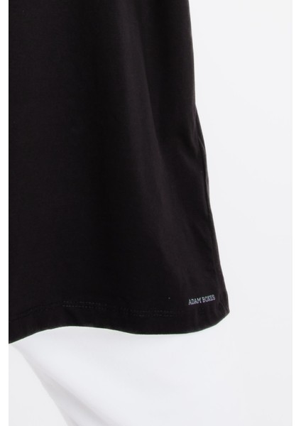 Erkek/ Oversize O-Yaka T-Shirt Basuelto - Siyah indirimleri