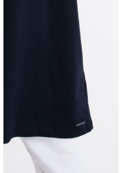 Erkek/ Oversize O-Yaka T-Shirt Basuelto - Lacivert indirimleri