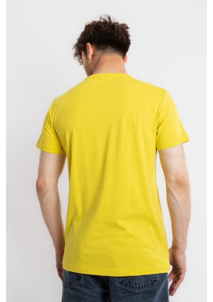 Erkek/ Baskılı O-Yaka T-Shirt Premiver - Zeytin Yeşili modelleri