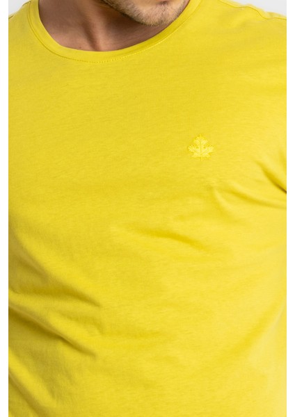 Erkek/ Baskılı O-Yaka T-Shirt Premiver - Zeytin Yeşili fırsatları