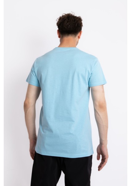 Erkek/ O-Yaka Cepli T-Shirt Bolsillo - Açık Mavi modelleri