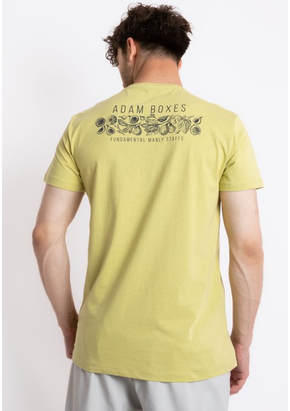 Erkek/ Baskılı O-Yaka T-Shirt Bandos - Açık Haki modelleri