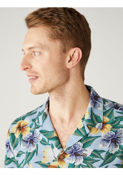 Saf Pamuklu Kısa Kollu Gömlek modelleri