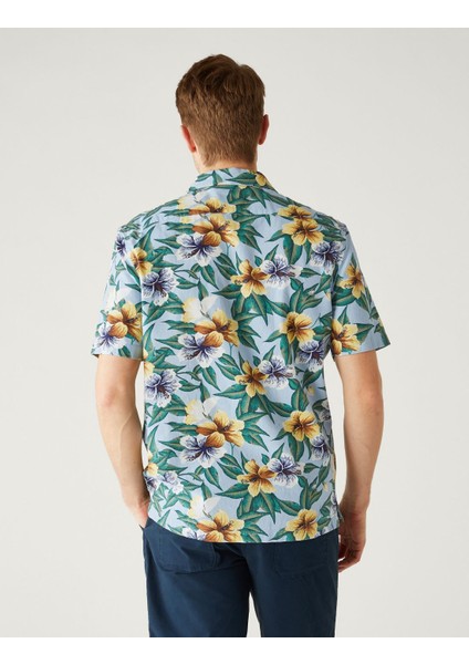 Saf Pamuklu Kısa Kollu Gömlek fırsatları