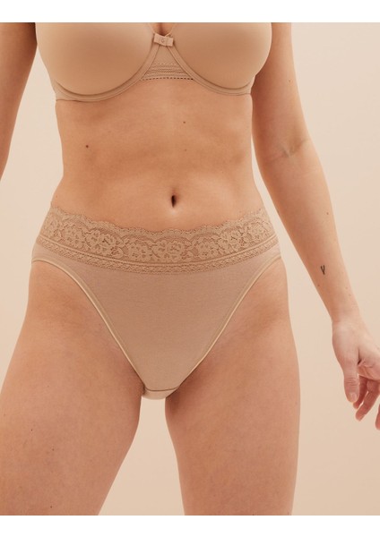 5'li Dantel Detaylı High Leg Külot Seti fiyatları