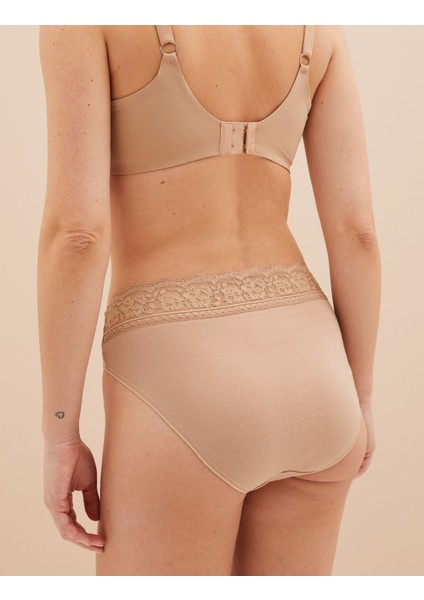 5'li Dantel Detaylı High Leg Külot Seti modelleri